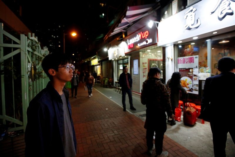 Independence activist Tony Chung is pictured in a street in Hong Kong, China, January 8, 2019. (REUTERS File Photo)