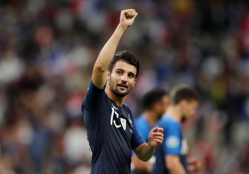 France's Leo Dubois celebrates at the end of the match REUTERS/Benoit Tessier/Files
