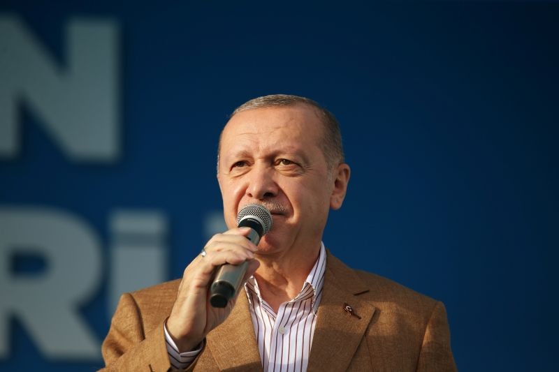 Turkish President Tayyip Erdogan speaks during a ceremony in Malatya, Turkey October 25, 2020. (REUTERS Photo)