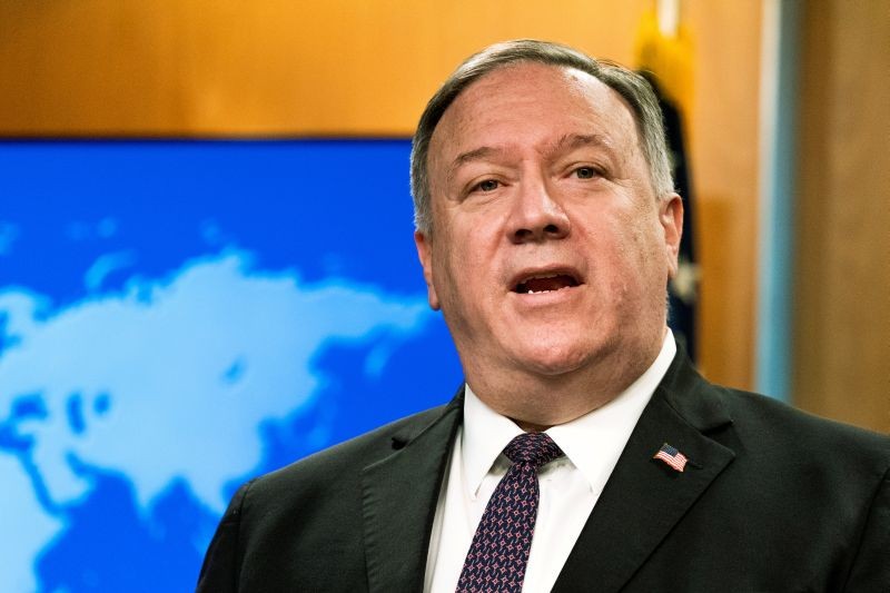 U.S. Secretary of State Mike Pompeo speaks during a news conference at the State Department, in Washington, DC, U.S., October 14, 2020. (REUTERS File Photo)