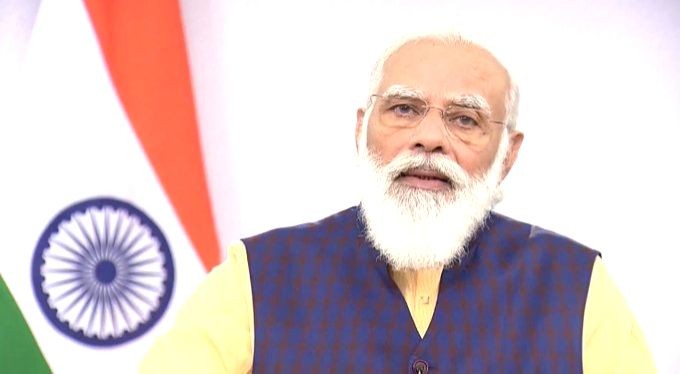 Prime Minister Narendra Modi addresses at the inaugural ceremony of the India Energy Forum, in New Delhi on October 26, 2020. (IANS Photo)