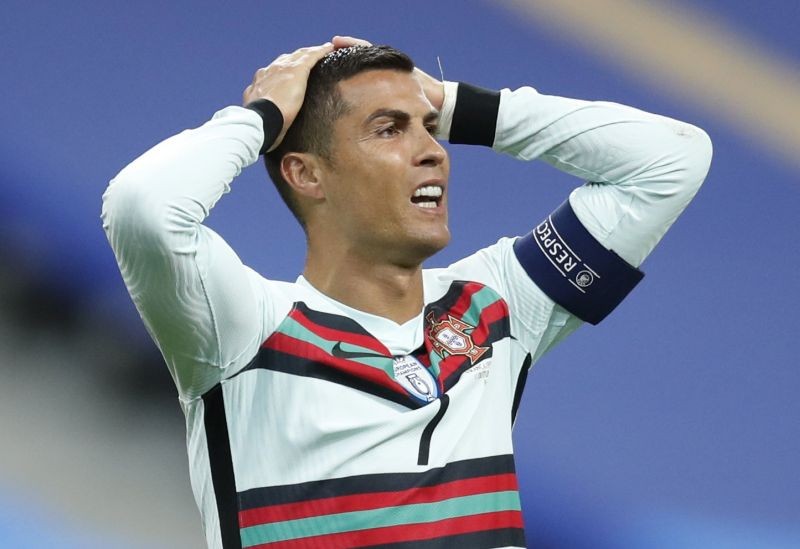 Portugal's Cristiano Ronaldo reacts REUTERS/Gonzalo Fuentes