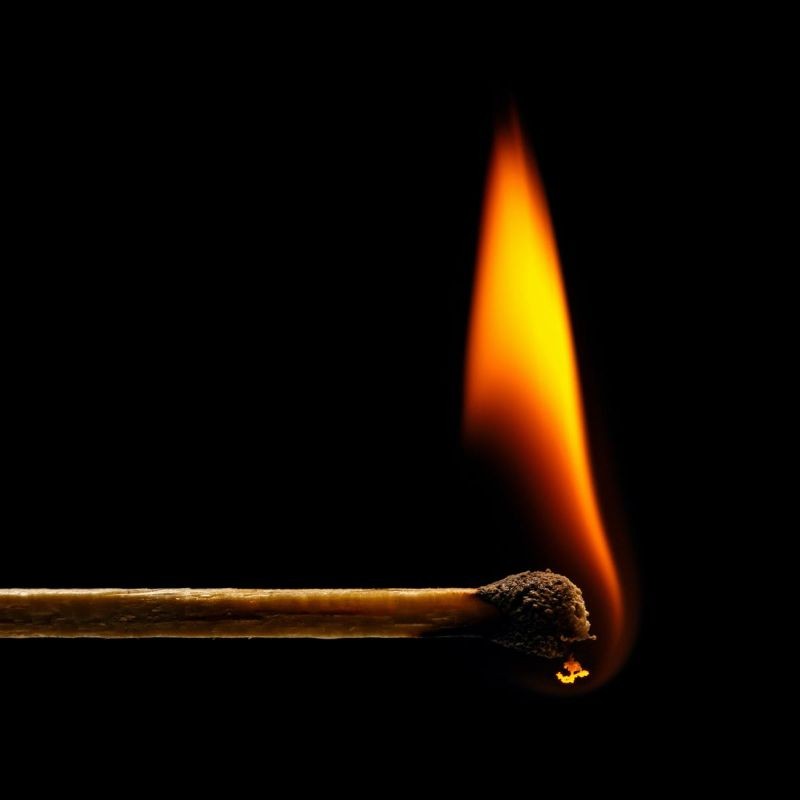 A lot of chemical reactions happen in the very short time it takes to light a match. Shutterstock