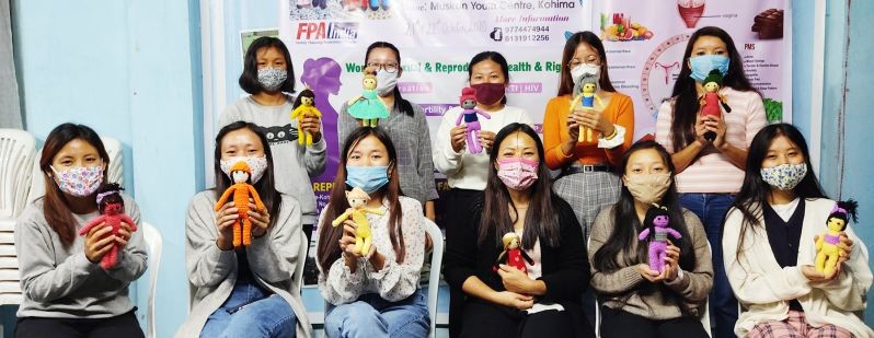Participants during the two-day crochet dolls making training held at Muskan Youth Centre Kohima on October 21 and 22.