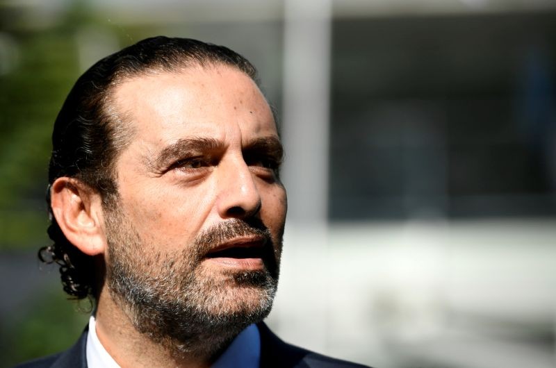 Former Lebanese Prime Minister Saad Hariri speaks to the media after a session of the United Nations-backed Lebanon Tribunal handing down a judgement in the case of four men being tried in absentia for the 2005 bombing that killed former prime minister Rafik al-Hariri and 21 other people, in Leidschendam, Netherlands August 18, 2020. (REUTERS File Photo)