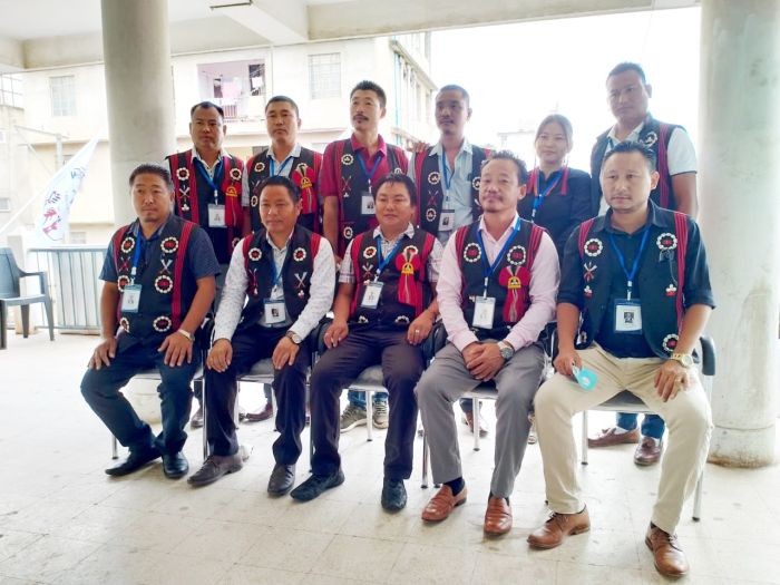 WSYF Officials with WSH VP, Atomi Swu during the office inauguration of its office at Millennium Market, Dimapur opposite to Dr Sethi Clinic on October 24. (Photo Courtesy: Media Cell, WSYF)