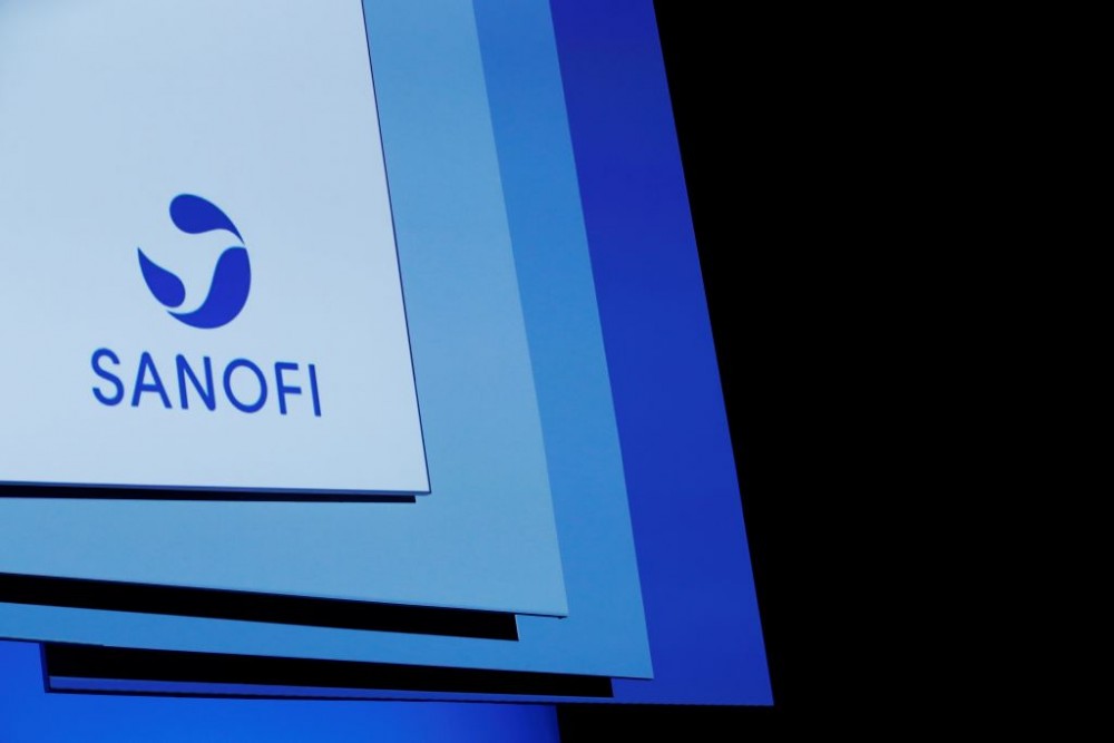 FILE PHOTO: A logo of Sanofi is pictured during the company's shareholders meeting in Paris, France, April 30, 2019. REUTERS/Benoit Tessier/File Photo