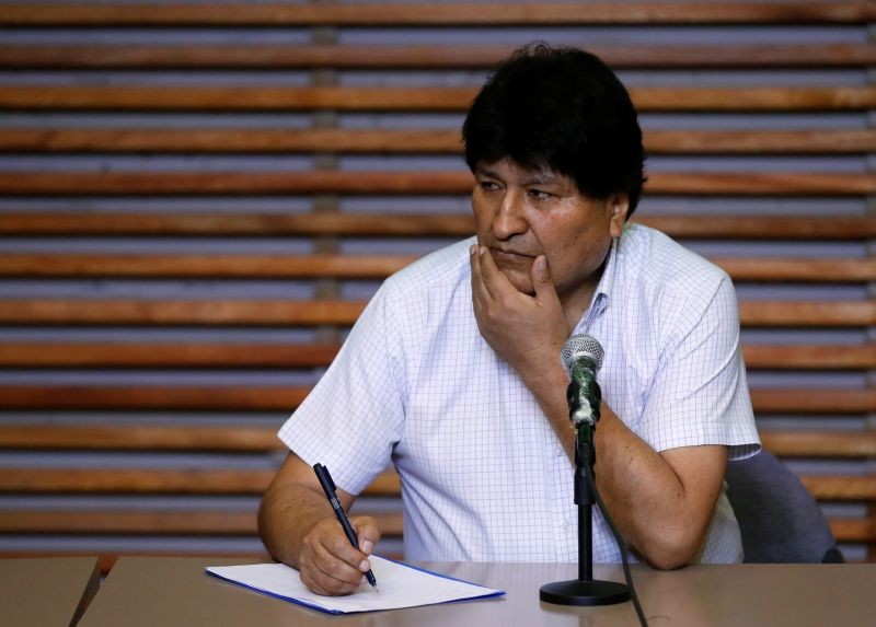 Former Bolivian President Evo Morales attends a news conference in Buenos Aires, Argentina October 22, 2020. (REUTERS File Photo)