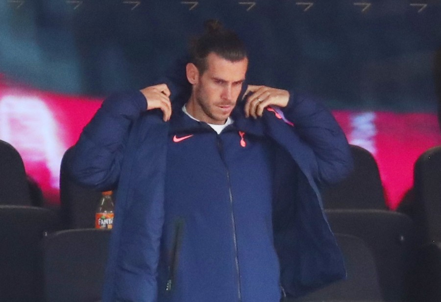 Soccer Football - Premier League - Tottenham Hotspur v Newcastle United - Tottenham Hotspur Stadium, London, Britain - September 27, 2020 Tottenham Hotspur's Gareth Bale in the stands during the match Pool via REUTERS/Clive Rose/Files