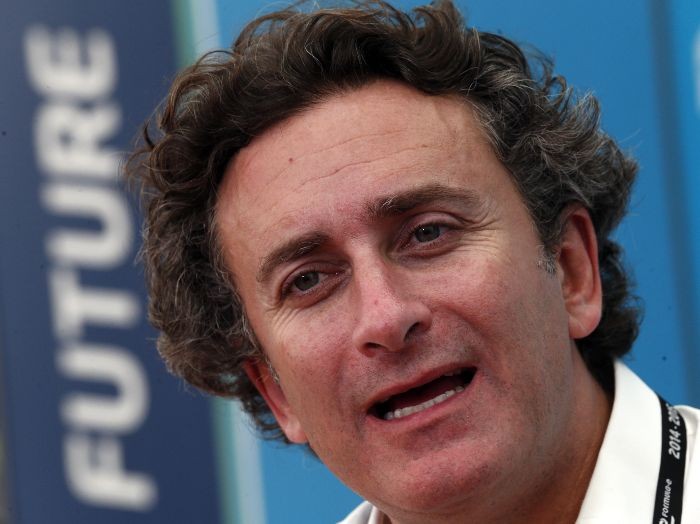 Alejandro Agag, Formula E CEO, speaks during an interview with Reuters ahead of round four of the Formula E championship in Buenos Aires January 8, 2015.   REUTERS/Marcos Brindicci/Files