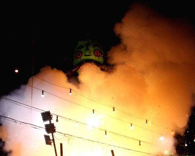 Dussehra in the shadow of Covid, air pollution. (IANS Photo)