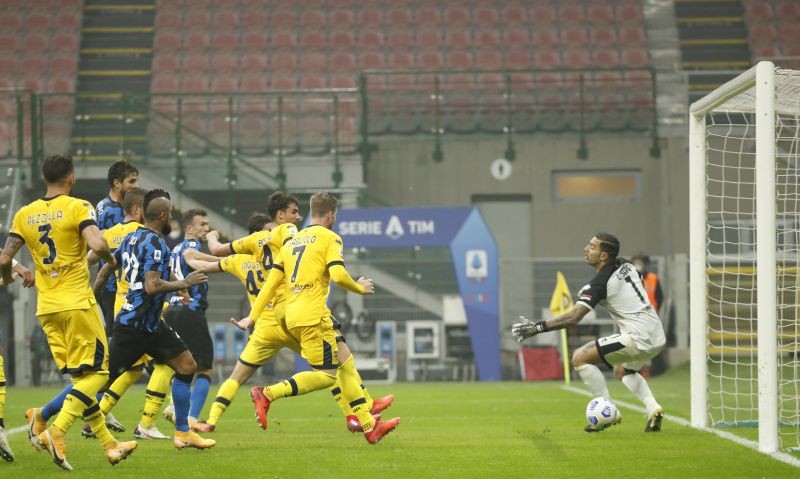 Inter Milan’s Ivan Perisic scores their second goal REUTERS/Alessandro Garofalo