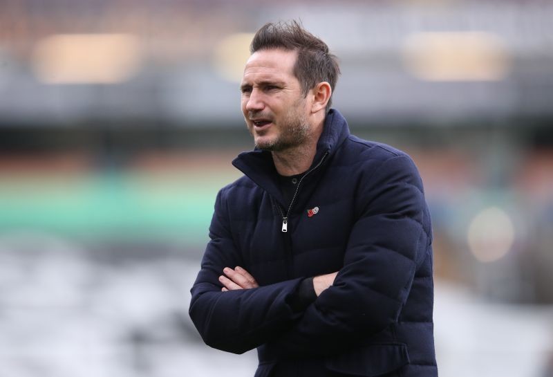 Chelsea manager Frank Lampard before the match Pool via REUTERS/Alex Pantling
