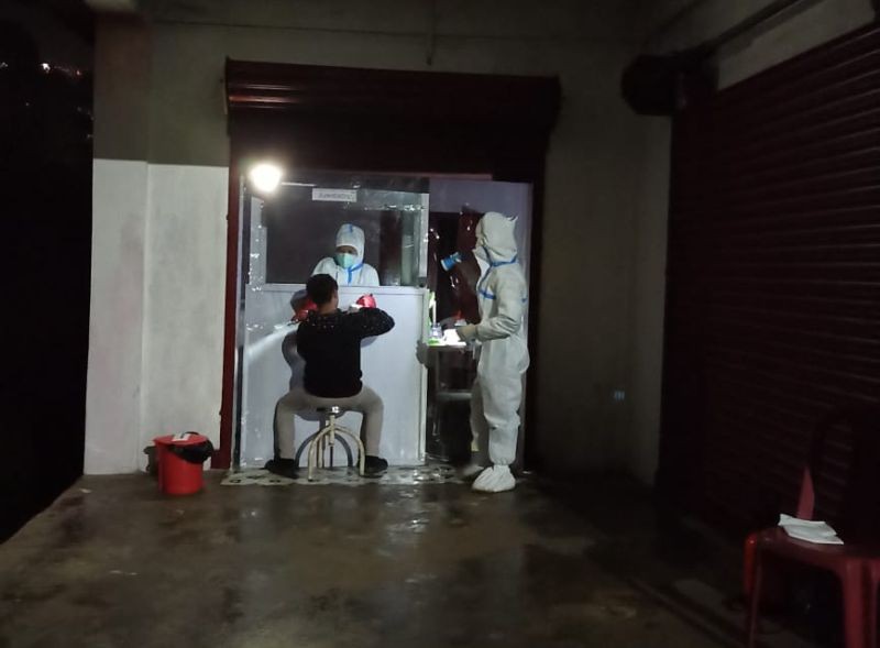 Health workers at a sample collection centre in Zunheboto. (For representational purposes only)