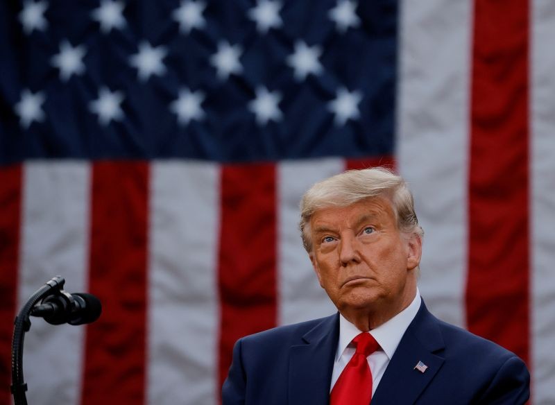 U.S. President Donald Trump delivers an address from the Rose Garden at the White House in Washington, U.S., November 13, 2020. (REUTERS File Photo)