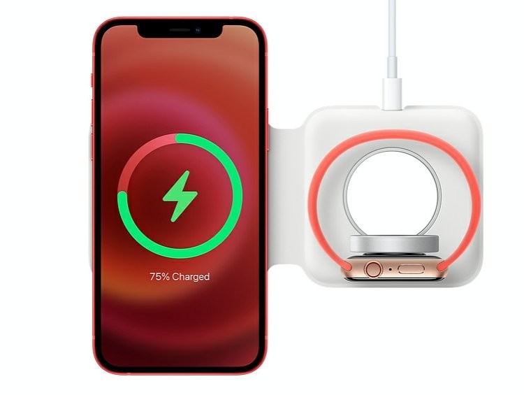 Apple's MagSafe Duo charger. (Image Source: apple.com/IANS)