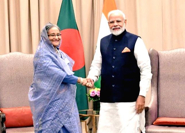 Prime Minsiter Narendra Modi meets Prime Minister Sheikh Hasina on the sidelines of UNGA 74 at United Nations on September 27, 2019. (IANS/MEA File Photo)