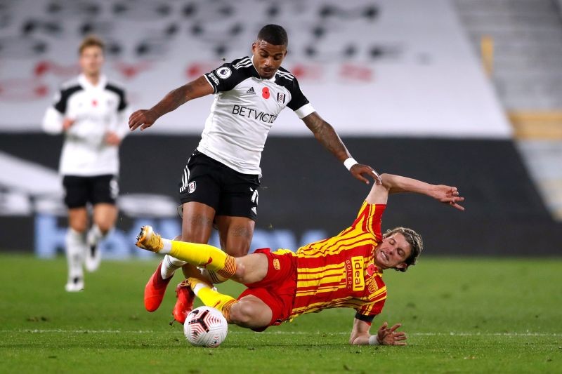 Fulham's Mario Lemina in action with West Bromwich Albion's Conor Gallagher Pool via REUTERS/Frank Augstein