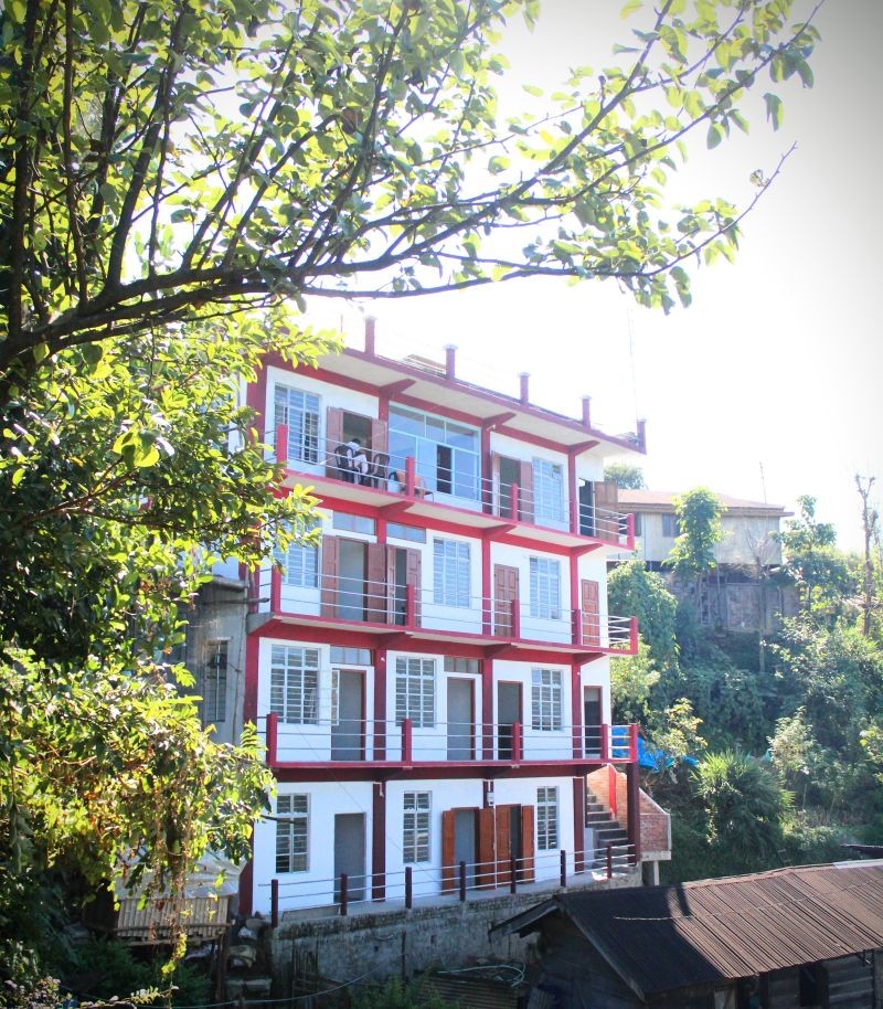 The new 4-storeyed Yimpang Urban Sochum building which was inaugurated at Kamchu Sector in Tuensang town. (Morung Photo)