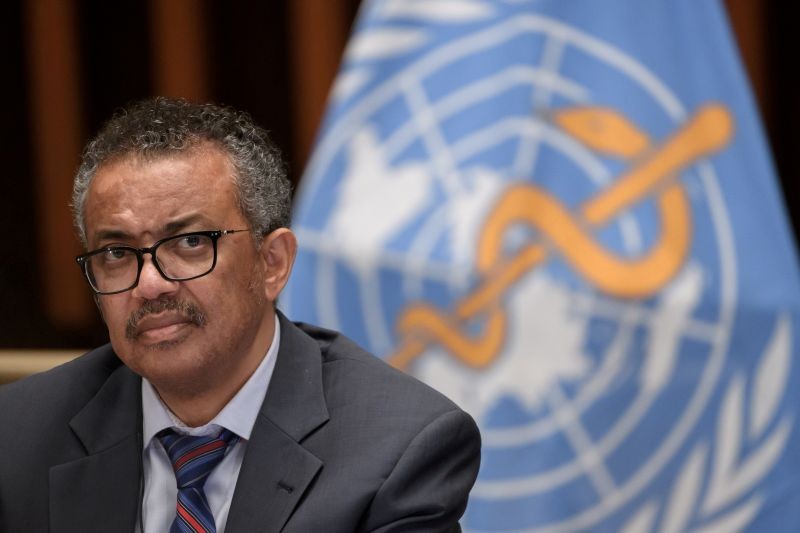 World Health Organization (WHO) Director-General Tedros Adhanom Ghebreyesus attends a news conference organized by Geneva Association of United Nations Correspondents (ACANU) amid the COVID-19 outbreak, caused by the novel coronavirus, at the WHO headquarters in Geneva Switzerland July 3, 2020. (REUTERS File Photo)