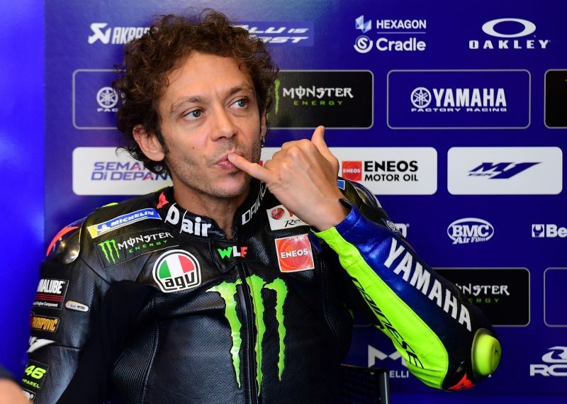 FILE PHOTO: Monster Energy Yamaha's Valentino Rossi before qualifying REUTERS/Jennifer Lorenzini/File Photo