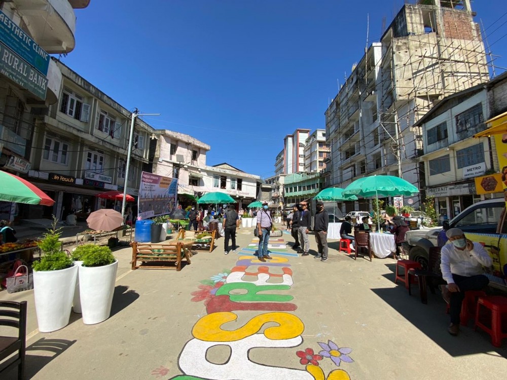 Open Streets Campaign as part of ‘Streets for People Challenge’ organised by Kohima Smart City Development Limited (KSCDL) at Old NST parking site, Kohima on November 7. (Morung Photos)