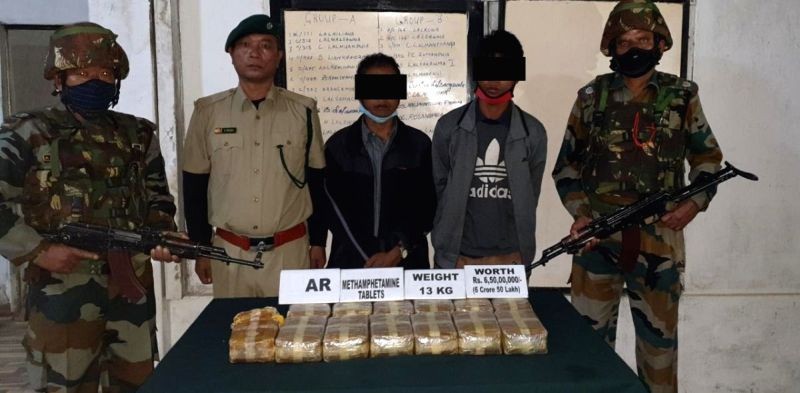 Drugs worth over Rs 6.50 crore seized in Mizoram, two held. (IANS Photo)