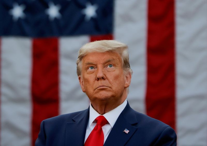 U.S. President Donald Trump pauses as he speaks about the "Operation Warp Speed" program, the joint Defense Department and HHS initiative that has struck deals with several drugmakers in an effort to help speed up the search for effective treatments for the ongoing coronavirus disease (COVID-19) pandemic, during an event in the Rose Garden of the White House in Washington, U.S., November 13, 2020. (REUTERS File Photo)