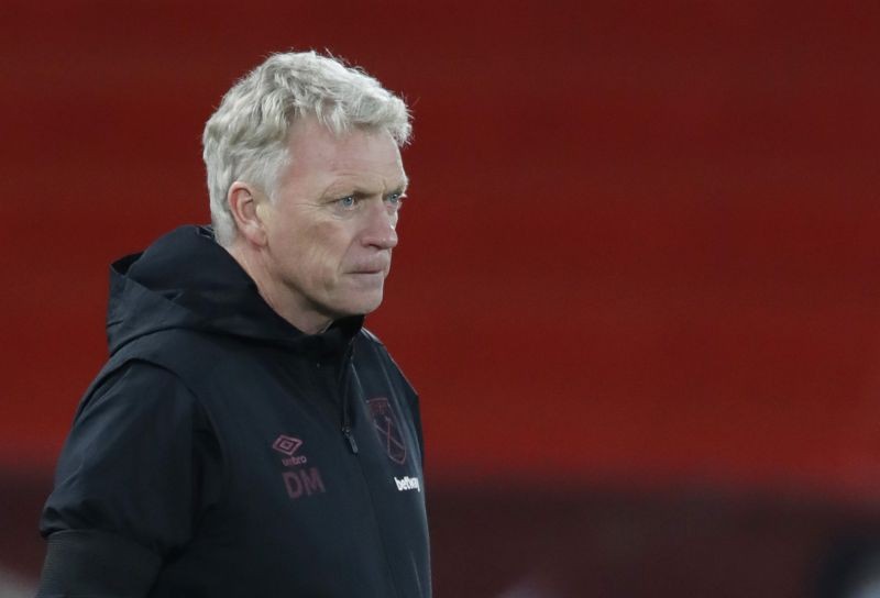 West Ham United manager David Moyes during the match Pool via REUTERS/Clive Brunskill