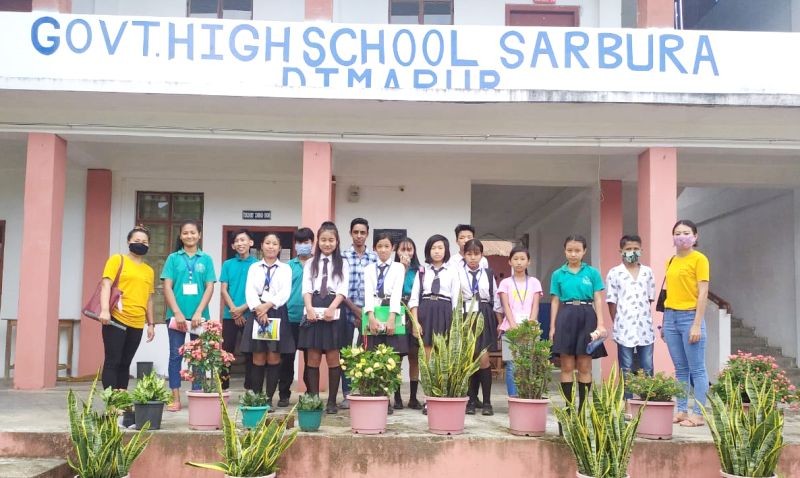 Students of Government High School, Sarbura with others during the formation of Child Parliament. (Photo Courtesy: Can Youth)