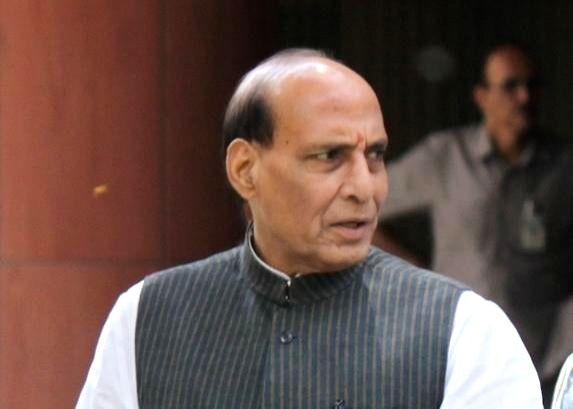 Indian Defence Minister Rajnath Singh. (IANS Photo)