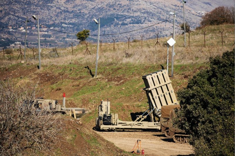 An Iron Dome anti-missile system is seen near the border area between Israel and Syria, in the Israeli-occupied Golan Heights November 18, 2020. (REUTERS Photo)