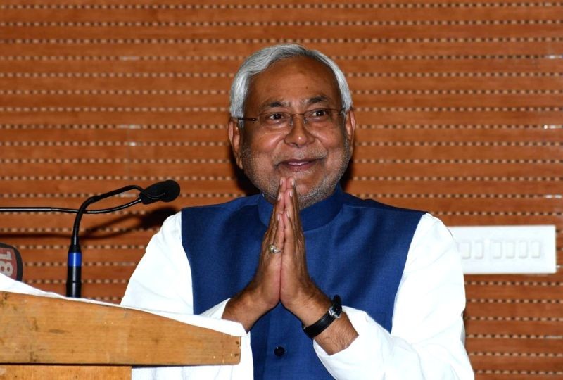 Nitish Kumar sworn in as Bihar Chief Minister. (IANS Photo)