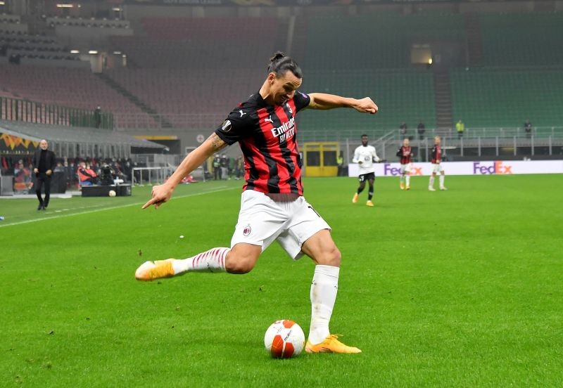 AC Milan's Zlatan Ibrahimovic in action REUTERS/Daniele Mascolo