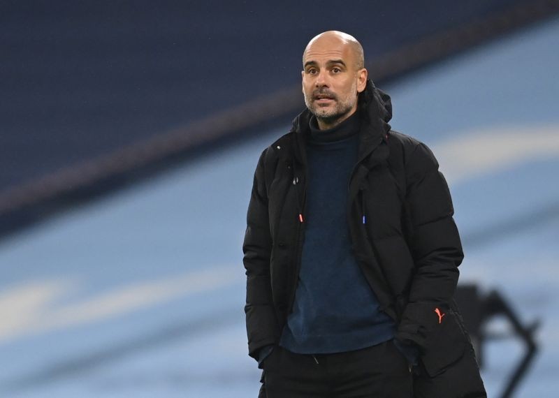Soccer Football - Premier League - Manchester City v Burnley - Etihad Stadium, Manchester, Britain - November 28, 2020 Manchester City manager Pep Guardiola Pool via REUTERS/Michael Regan