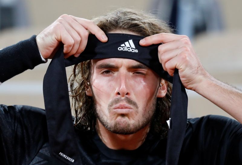 Greece's Stefanos Tsitsipas during his semi final match against Serbia's Novak Djokovic REUTERS/Charles Platiau