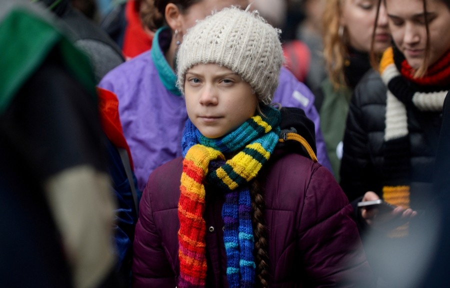 FILE PHOTO: Swedish climate activist Greta Thunberg takes part in the rally ''Europe Climate Strike'' in Brussels, Belgium, March 6, 2020. REUTERS/Johanna Geron