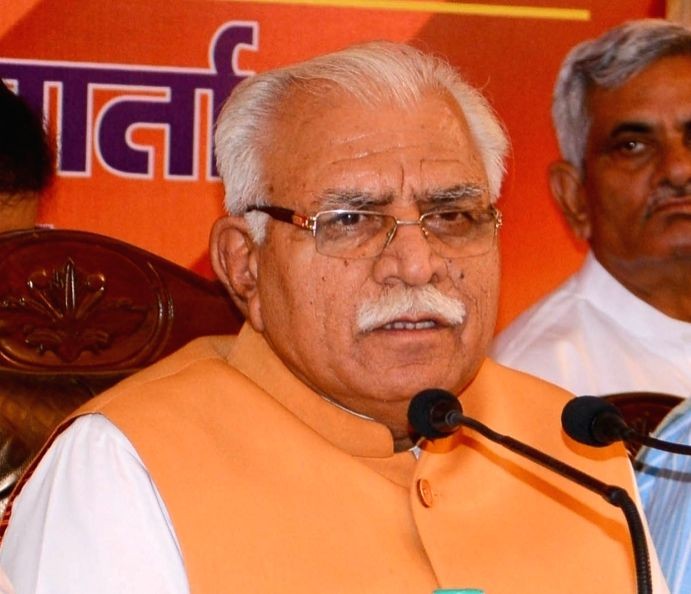 Haryana Chief Minister Manohar Lal Khattar. (IANS File Photo)