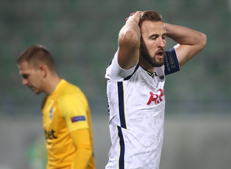 Tottenham Hotspur's Harry Kane reacts after a missed chance REUTERS/Stoyan Nenov
