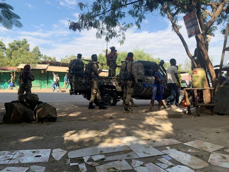 Members of Ethiopian National Defense Force (ENDF) prepare to head to mission, in Sanja, Amhara region near a border with Tigray, Ethiopia November 9, 2020. (REUTERS Photo)
