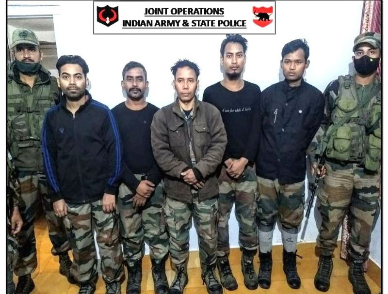 Top ulfa militant surrender. (IANS Photo)