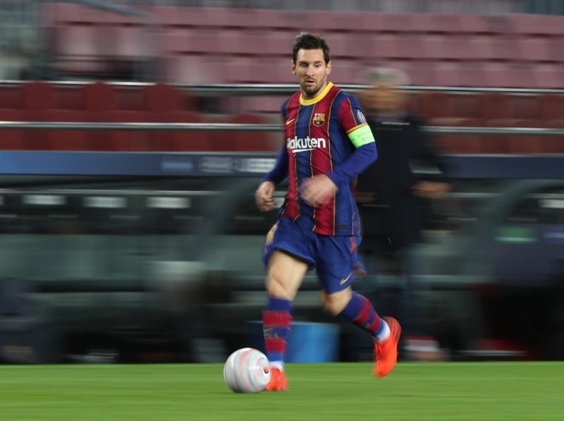 FC Barcelona's Lionel Messi in action REUTERS/Albert Gea