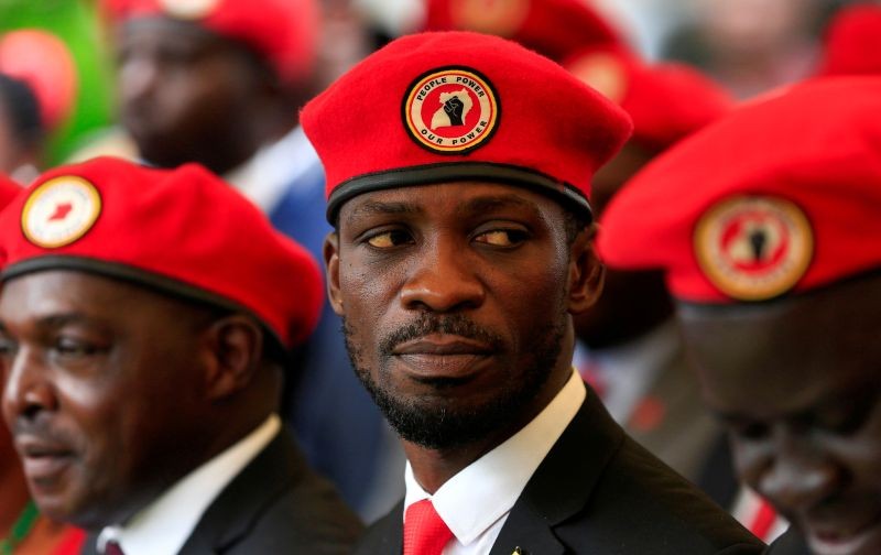 Ugandan musician turned politician, Robert Kyagulanyi also known as Bobi Wine attends a news conference at his home in Kasangati, Kampala, Uganda July 24, 2019. (REUTERS File Photo)