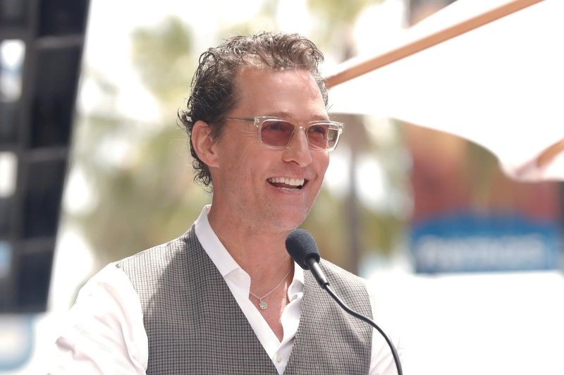 FILE PHOTO: Actor Matthew McConaughey speaks during a ceremony in Los Angeles, California, U.S., May 22, 2019. REUTERS/Mario Anzuoni/File Photo