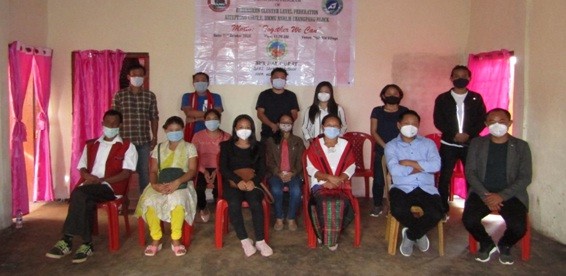 NSRLM staffs along with Echungren Cluster Level federation office bearers and stakeholders after the launching programme.