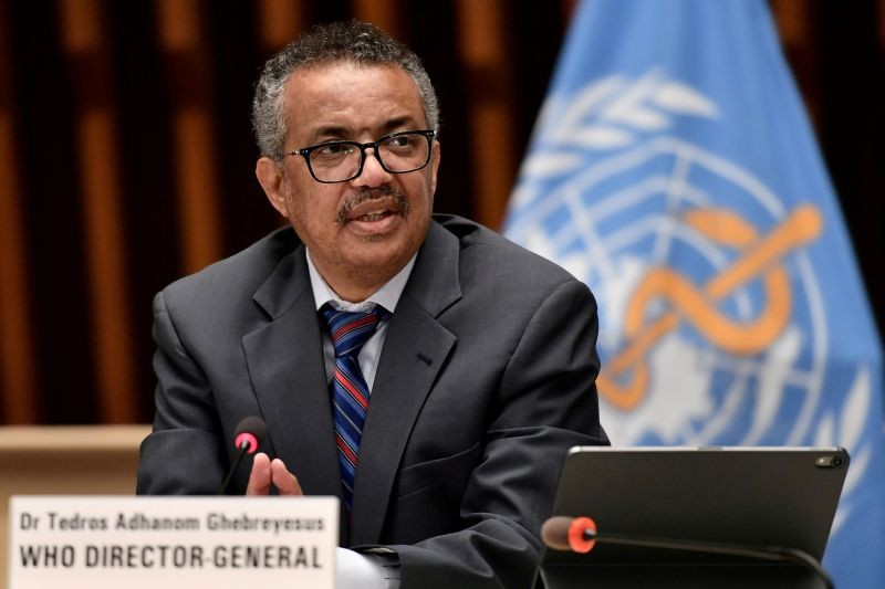 World Health Organization (WHO) Director-General Tedros Adhanom Ghebreyesus attends a news conference in Geneva Switzerland July 3, 2020. (REUTERS File Photo)