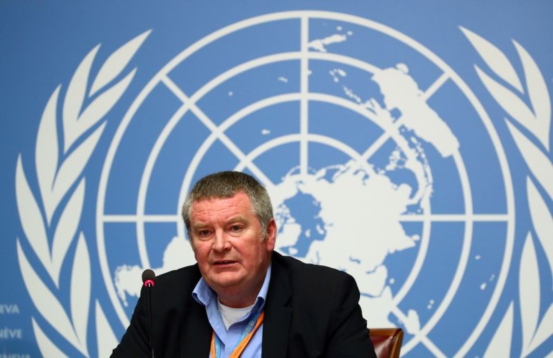 Mike Ryan, Executive Director of the World Health Organisation (WHO) attends a news conference on the Ebola outbreak in the Democratic Republic of Congo at the United Nations in Geneva, Switzerland May 3, 2019. REUTERS/Denis Balibouse/File photo