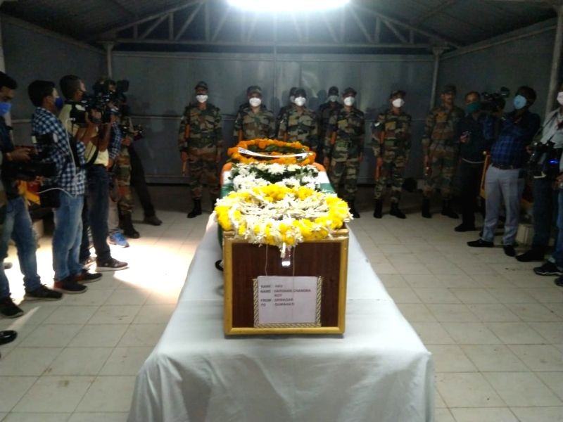 Thousands bid farewell to Assam braveheart martyred in J&K. (IANS Photo)