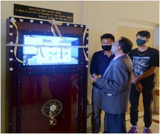 Students and faculty of ICFAI University during the dedication programme on November 21. (Photo Courtesy: IUN)