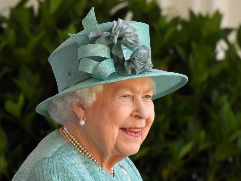 Britain's Queen Elizabeth attends a ceremony to mark her official birthday at Windsor Castle in Windsor, Britain, June 13, 2020. The Queen celebrates her 94th birthday this year. REUTERS/Toby Melville/Pool